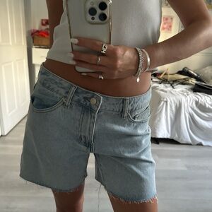 Women's Light Blue Denim Shorts